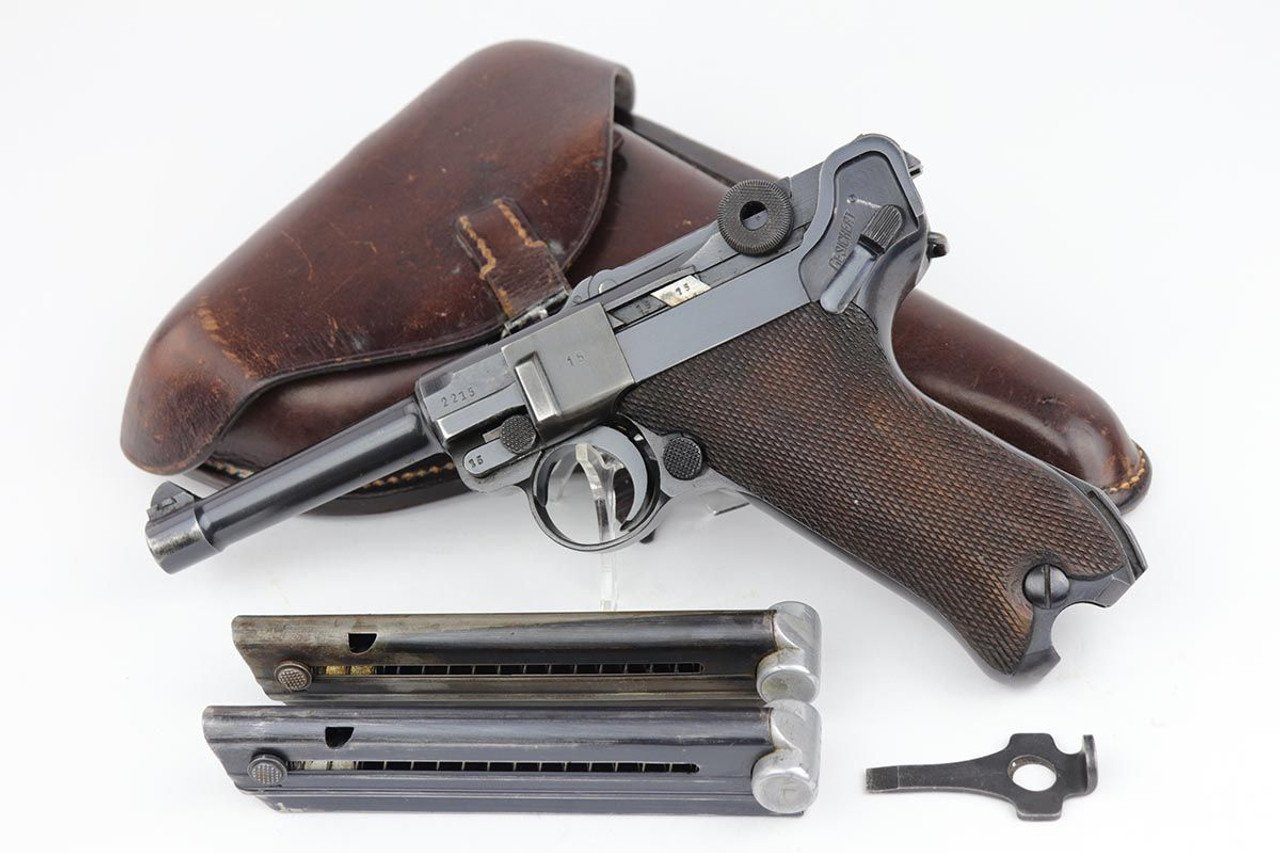 1937 Mauser Luger Rig - Two Matching Magazines - 1