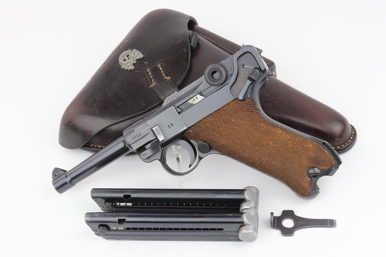 Beautiful 1940 Mauser Luger Rig - Matching Magazine - 1