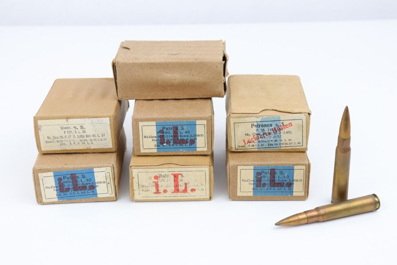 7 Boxes of K98 Ammo - 7.92x57mm - 1
