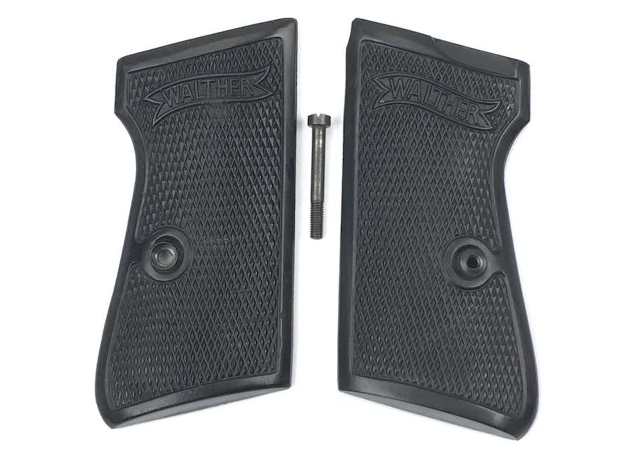 Early WW2 Walther PP weighted Grips w/ Screw - 1