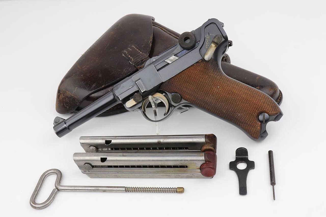 Excellent, RARE, 1908 Commercial DWM Luger Rig - 1