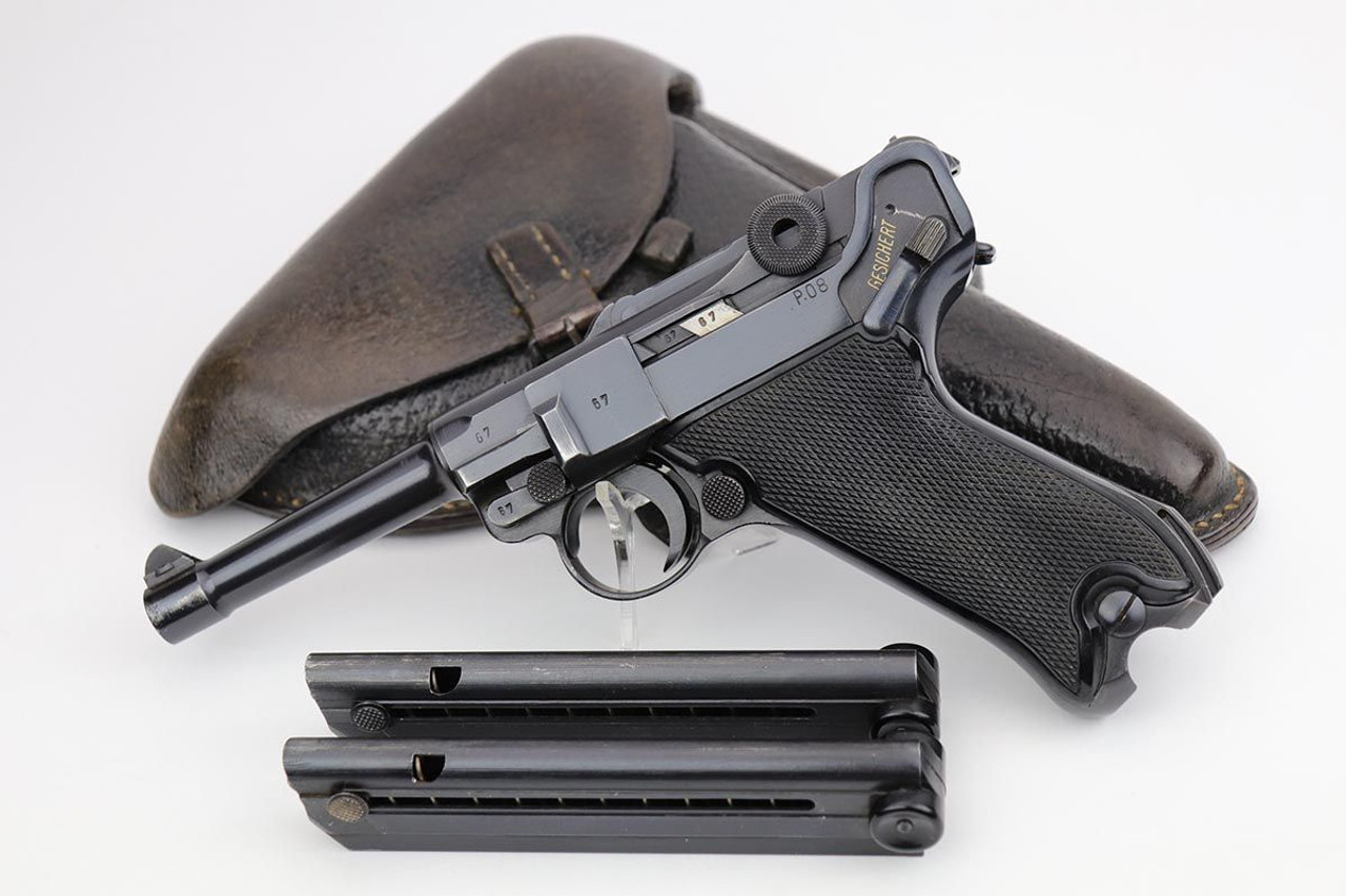 Exceptional Black Widow Mauser Luger Rig - 1