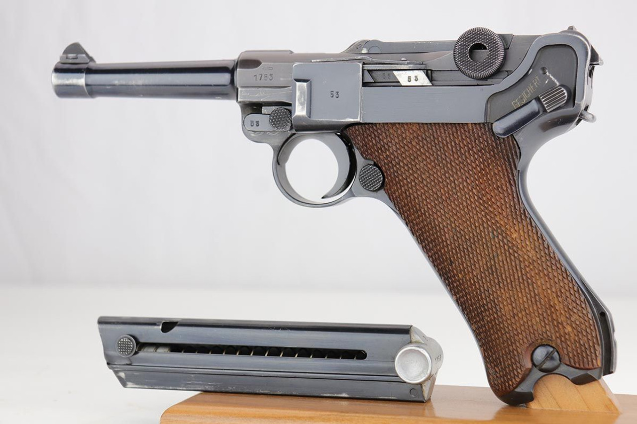Rare, Excellent Police Mauser Luger - Matching Magazine - 1
