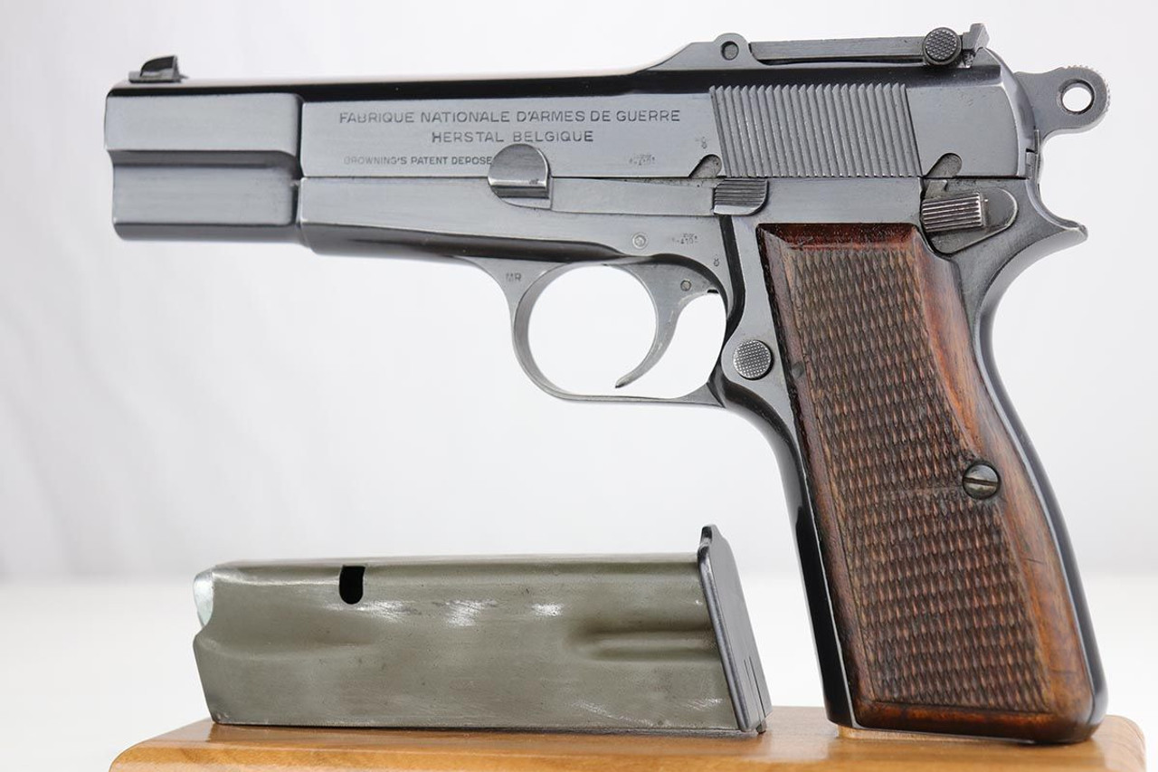 Exceptional Nazi FN Browning Hi Power - Tangent Sight - 1