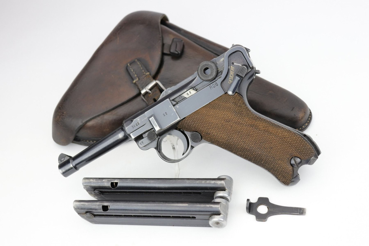 1941 Mauser Luger Rig - Two Matching Magazines - 1