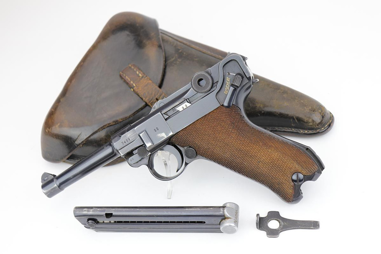 Rare, Beautiful Navy Mauser Luger Rig - Matching Magazine - 1