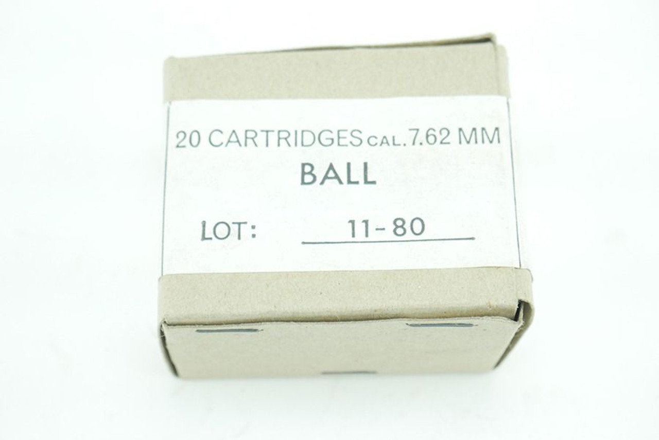 Surplus 20 rounds of 7.62x51 NATO Ammo - Sealed