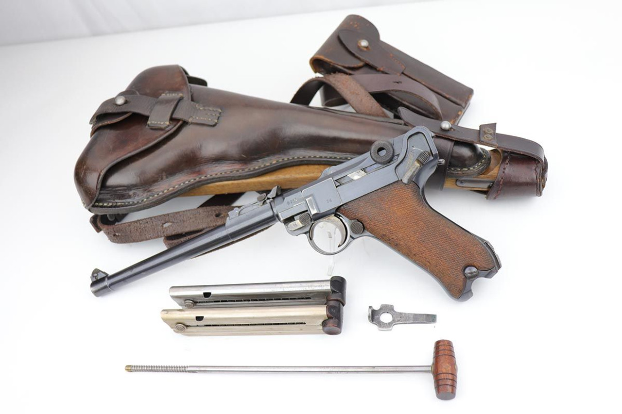 Excellent 1917 DWM Artillery Luger Rig - Matching Stock - 1