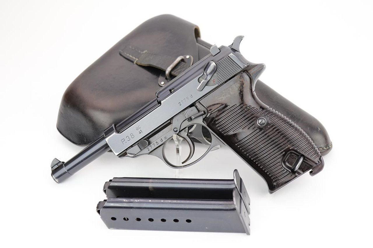 Beautiful 1941 Walther P.38 Rig - Two Matching Magazines - 1