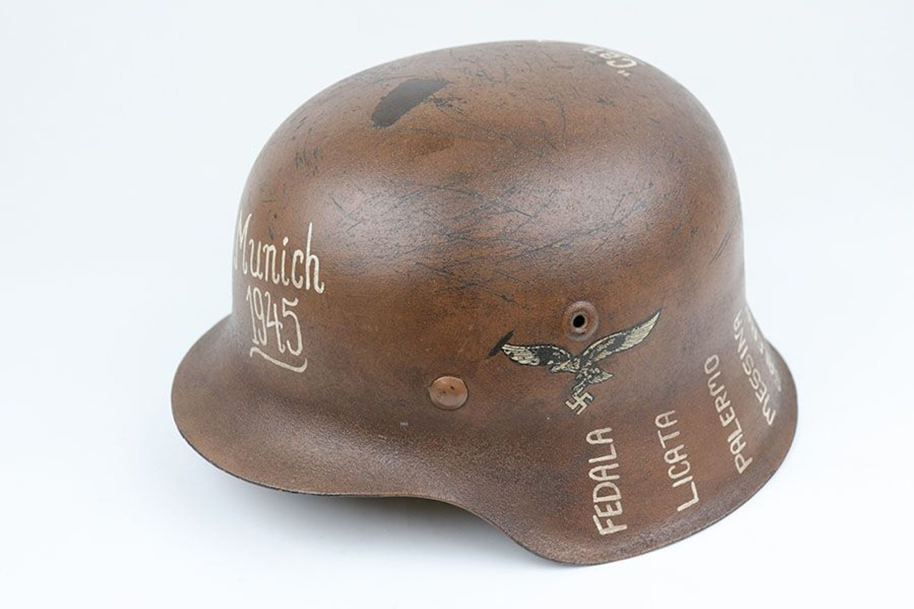 WW2 German SA Helmet - 3rd Infantry Div. Art - 1