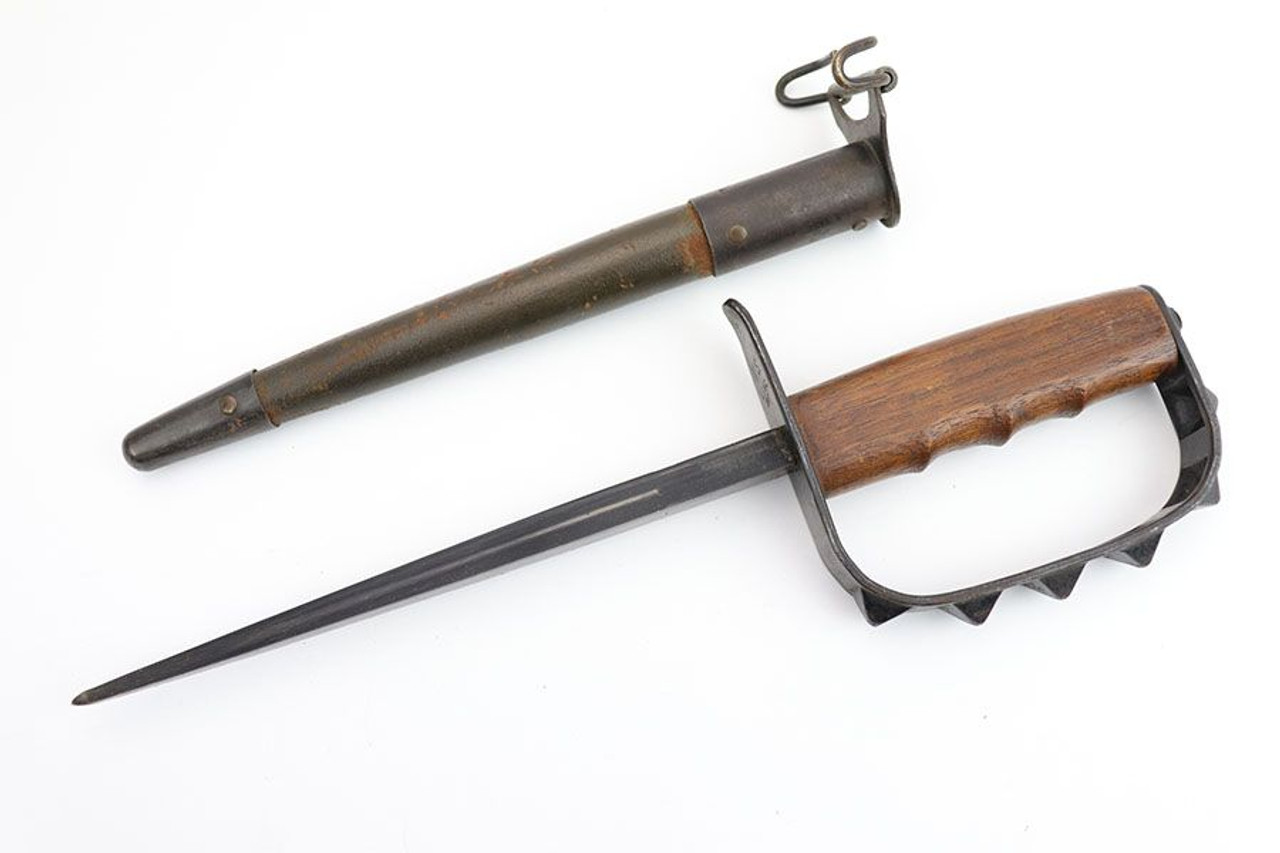 WW1 Trench Knife with Scabbard - 1