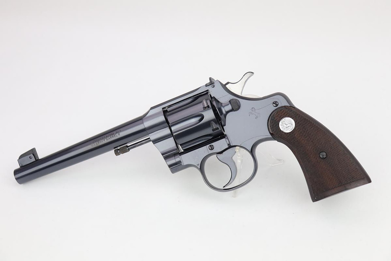 Beautiful Colt Officers Target Model Revolver - Heavy Barrel - 1