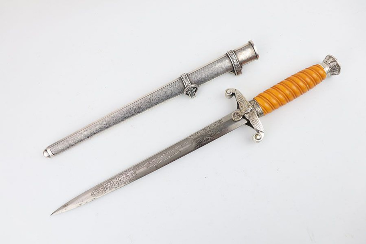 WW2 Etched Army Dagger - Loyal Service - 1