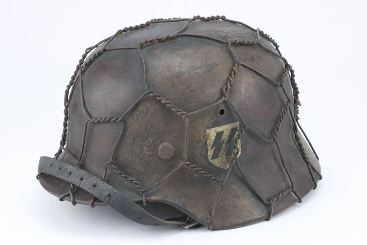 German M35 Helmet - "SS" embellishment