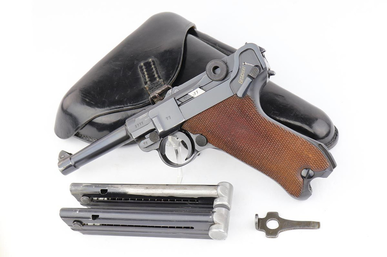 Gorgeous 1938 Luger Rig - Matching Magazine - 1