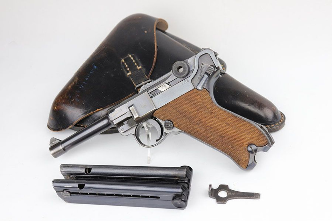 Rare Luftwaffe Mauser Luger Rig - Ku Marked - 1