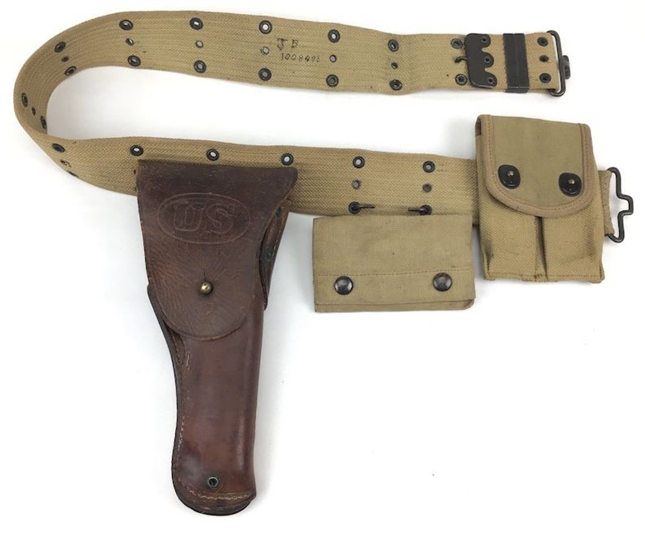 US WWI Utility Belt - Holster - Magazine & First Aid Pouch - 1