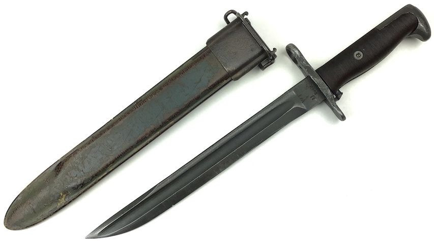 RARE Wilde Tool 1942 M1 Garand Bayonet & Scabbard - 1