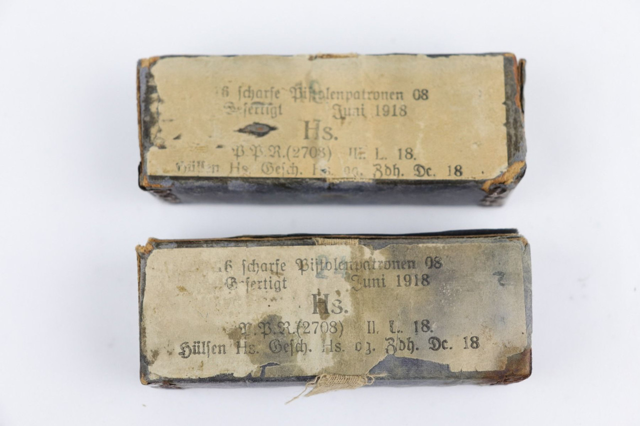 WW1 German 9mm Luger Ammo - 1918 - 1