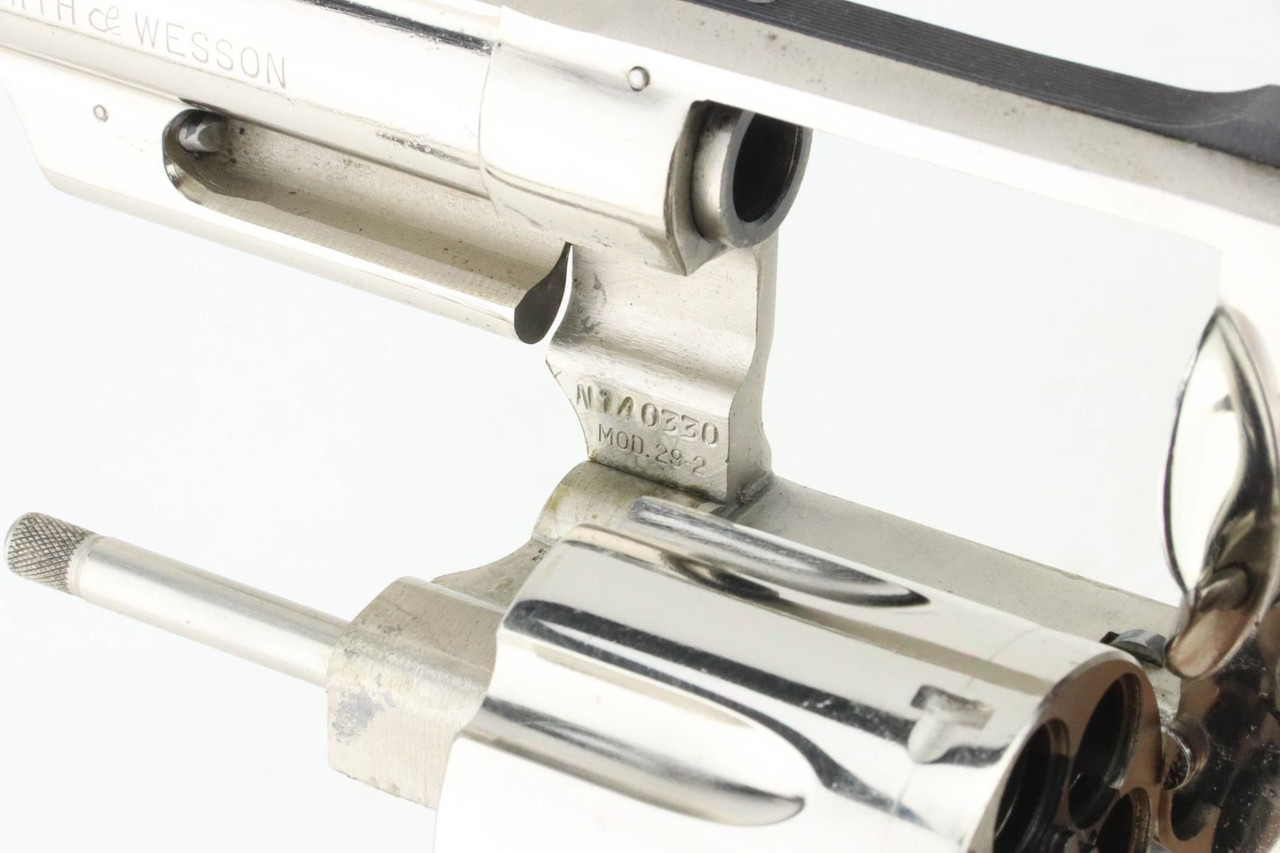 SOLD - Nickel 4" Smith & Wesson 29-2 Revolver - .44 Magnum