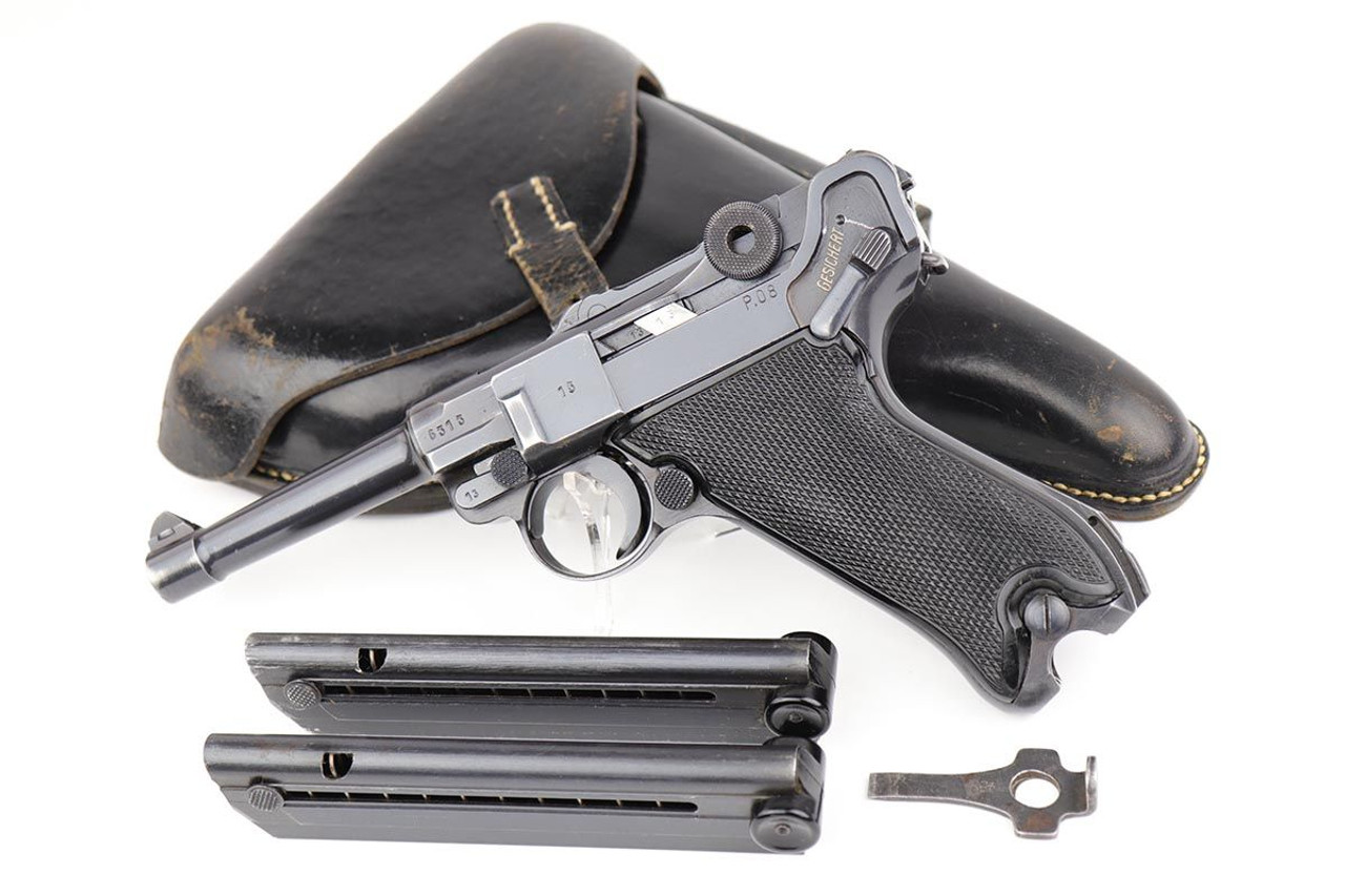 Fantastic Black Widow Mauser Luger Rig - 1942 - 1