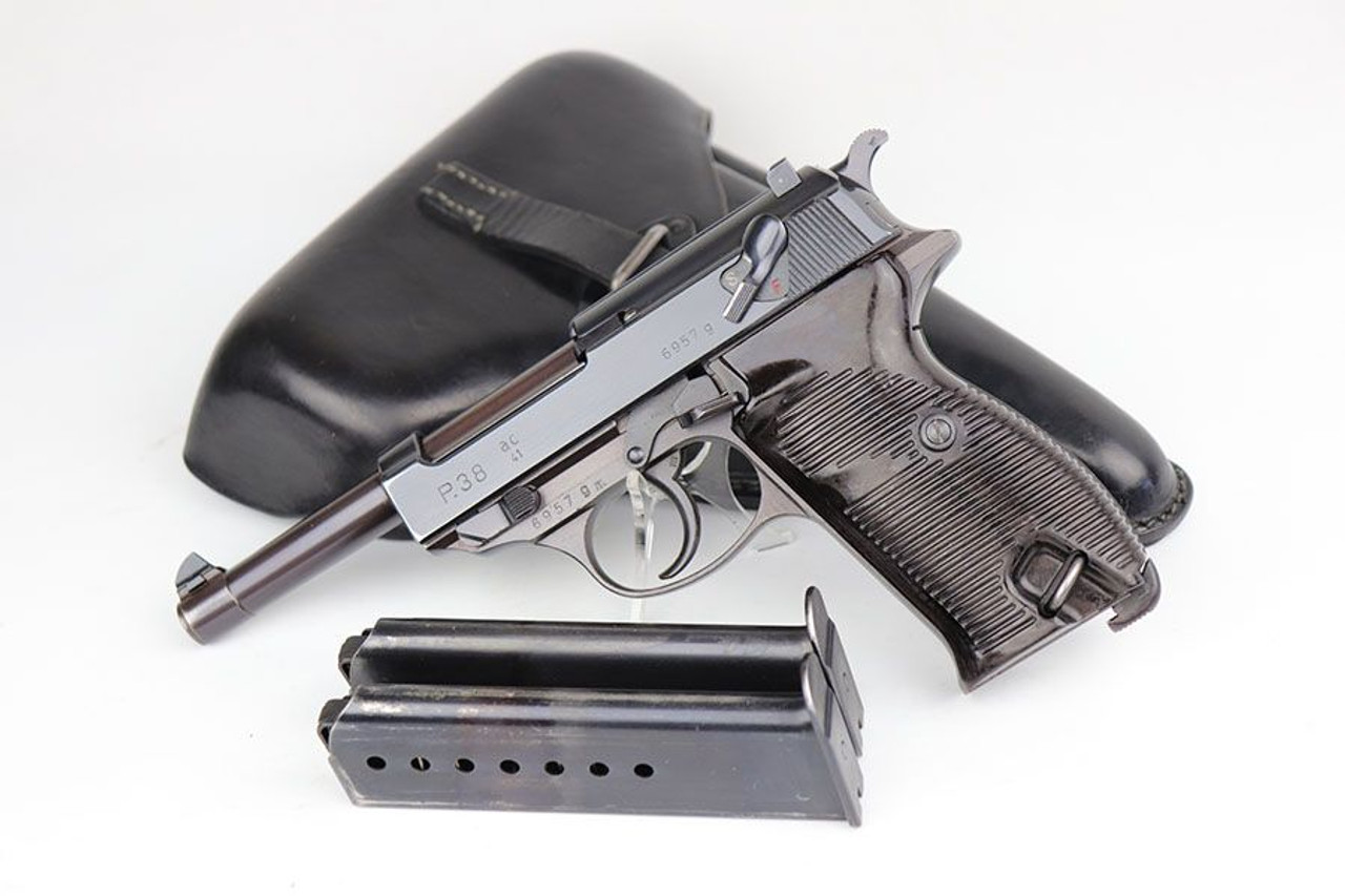 Gorgeous 1941 Walther P.38 Rig - Two Matching Magazines - 1