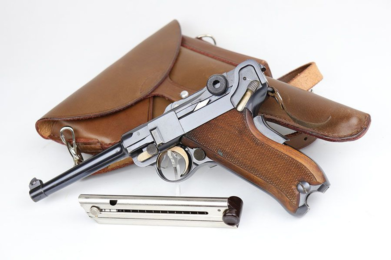 Minty 1906/24 Swiss Bern Military Luger Rig - 1