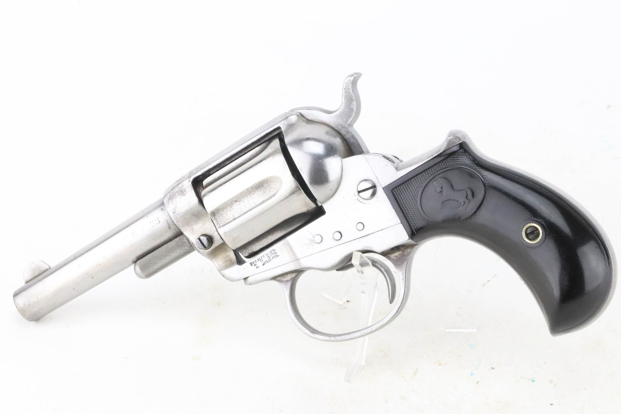 Nickeled Colt M1877 Lightning Revolver