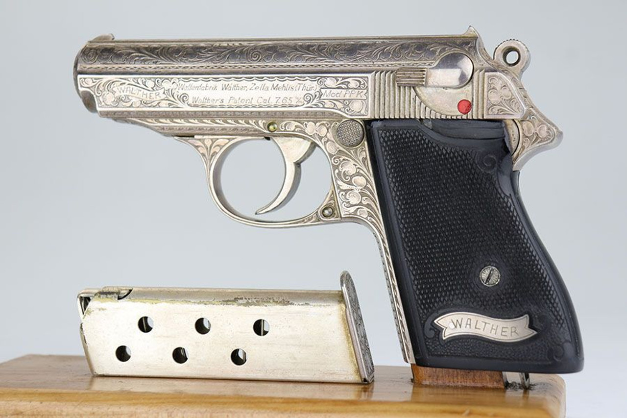 Rare & Incredible - Factory Engraved Silver Walther PPK - 1