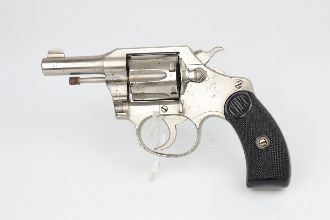 Nickled Colt .32 Police Positive Revolver - 1