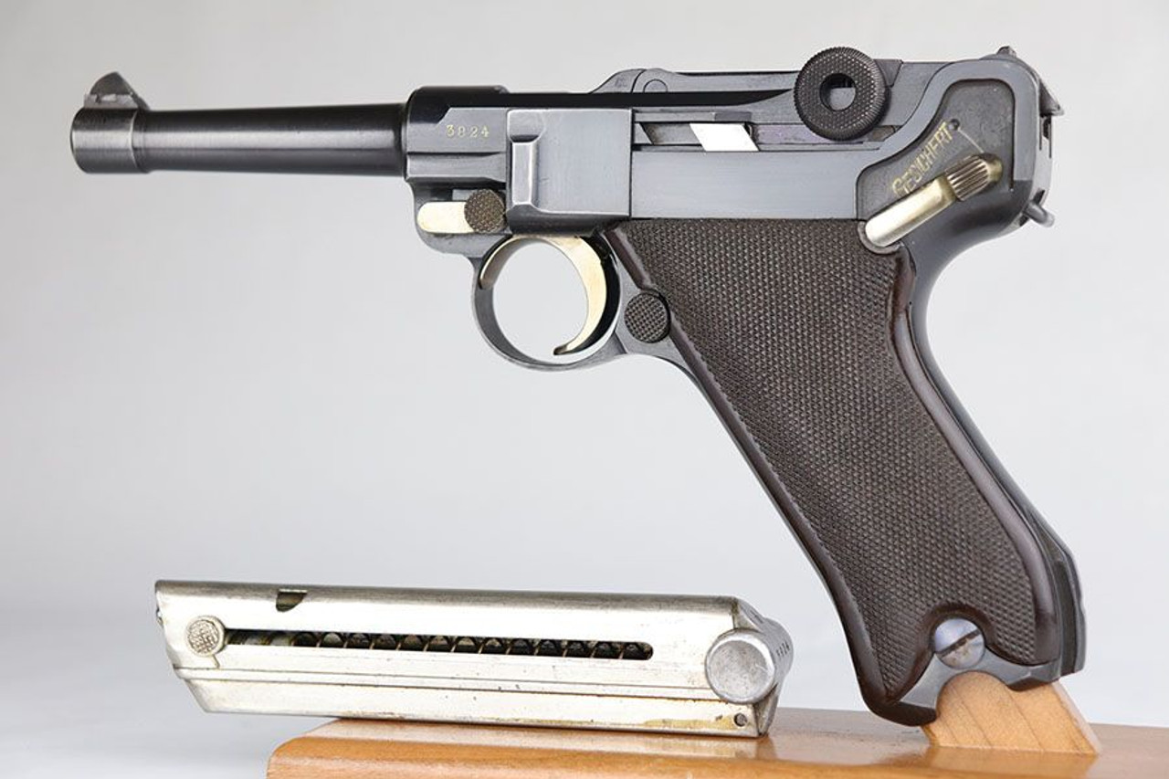 Rare, Minty S Code Krieghoff Luger - Matching Magazine - 1