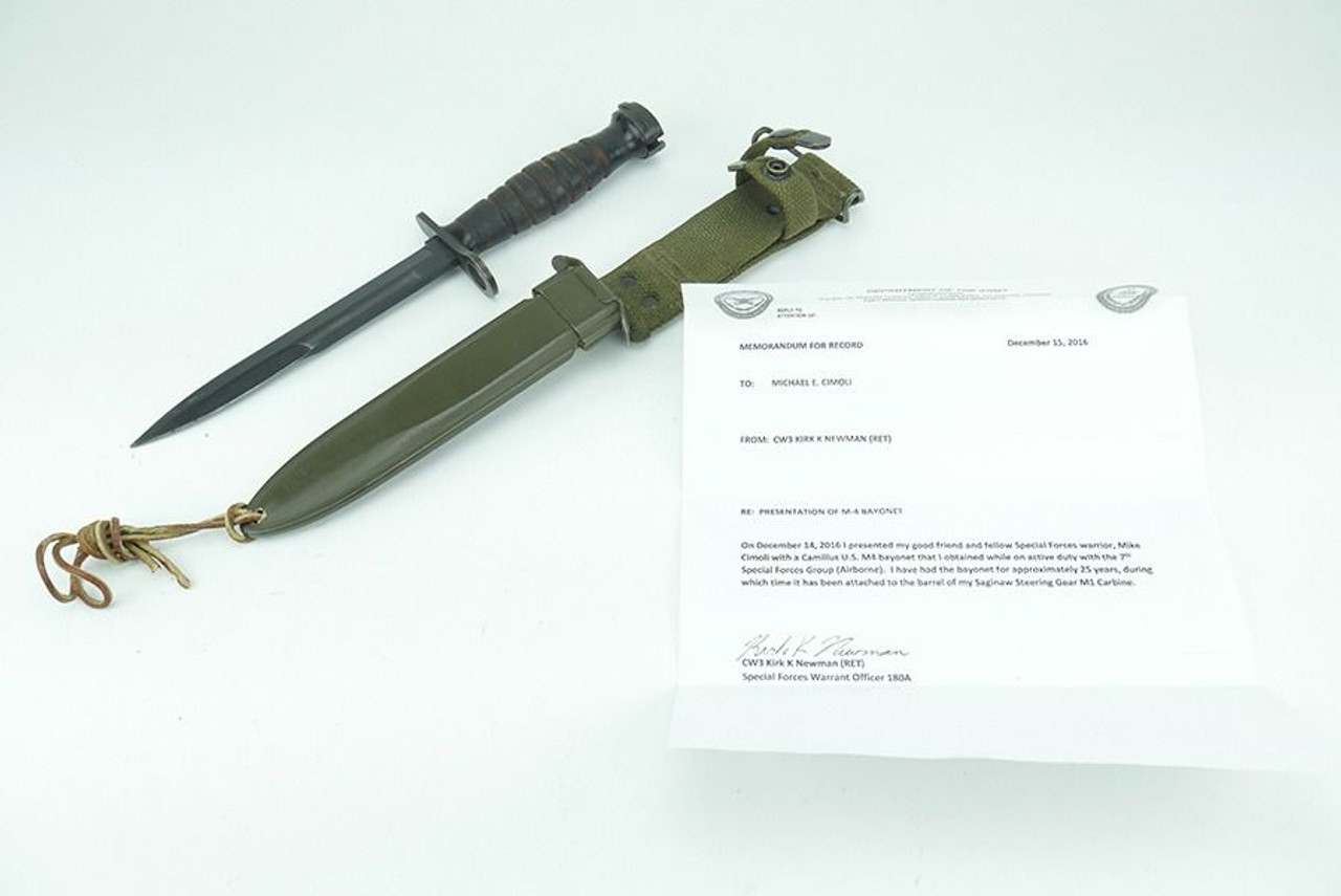 Camillus M4 Bayonet - Special Forces Provenance