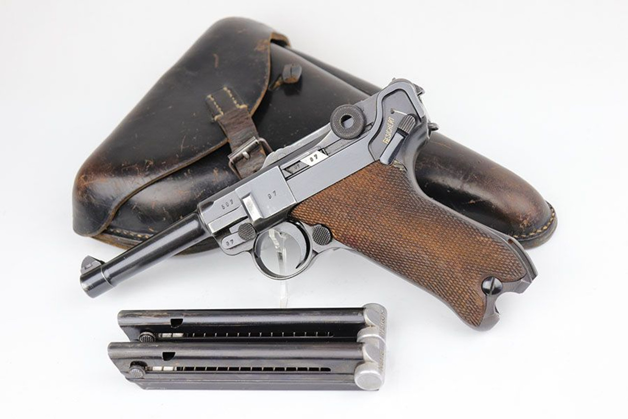 Rare 1938 Navy Mauser Luger Rig - Matching Magazine - 1
