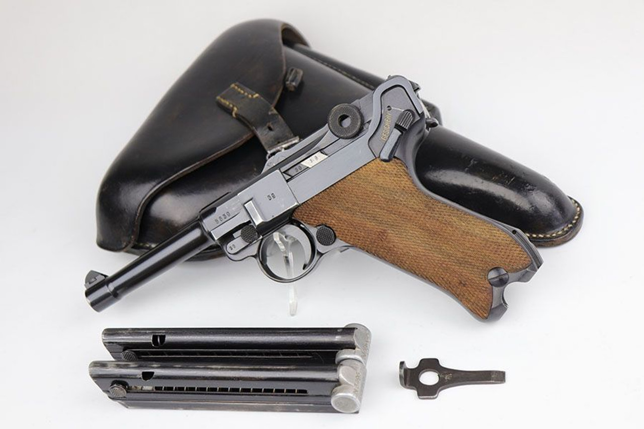 Rare 1940 Navy Mauser Luger Rig - Matching Magazine - 1