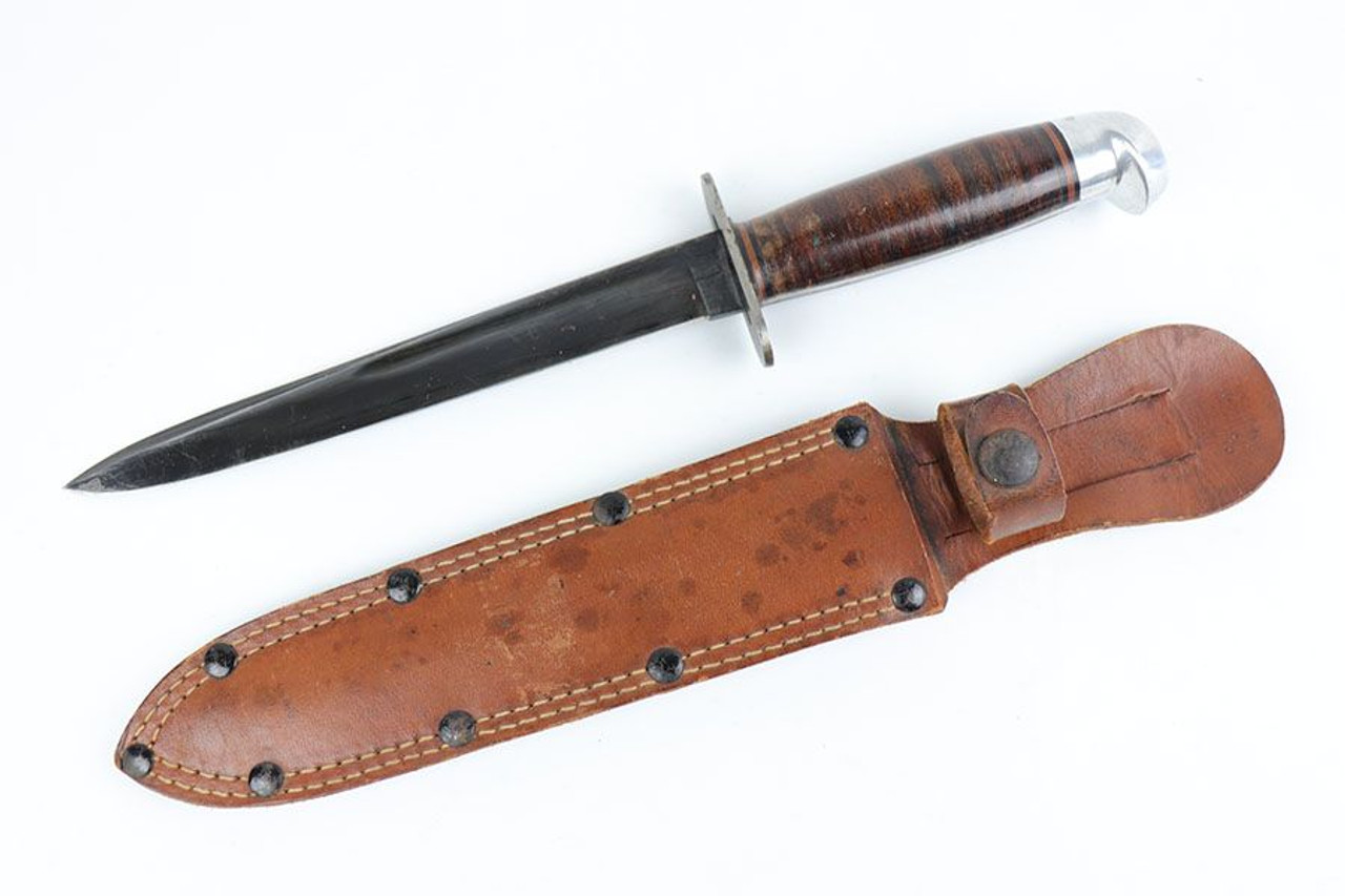 Excellent Western L77 Combat Stiletto Knife & Sheath - 1