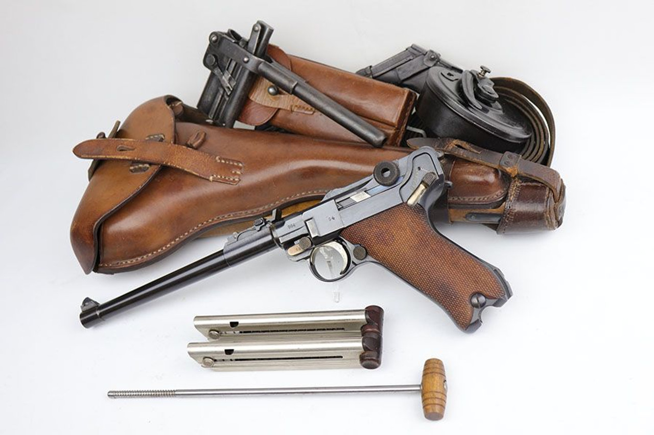 Unbelievable & Complete 1918 DWM Artillery Luger Rig - 1