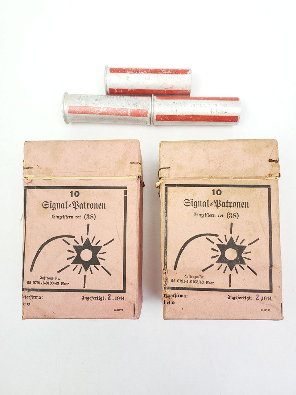 2 Flare Ammo Boxes & 3 Unfired Flares - 1