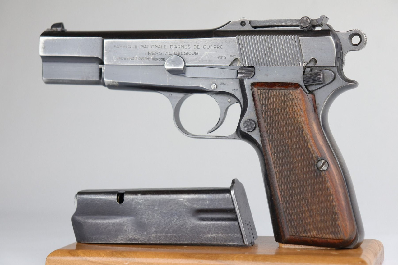 Nazi FN Browning Hi Power - Early Tangent Sight - 1