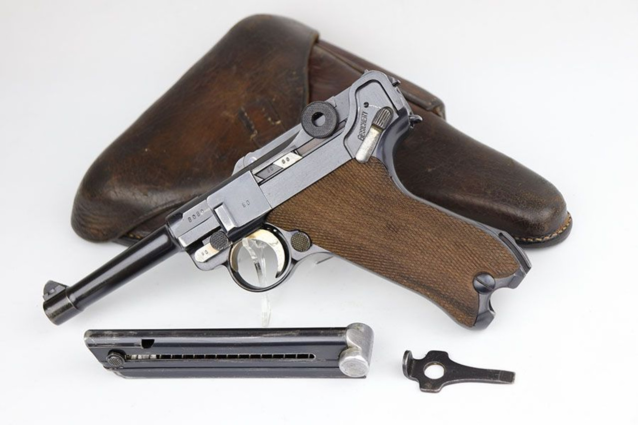 1936 Mauser Luger - Matching Magazine, Capture Document - 1