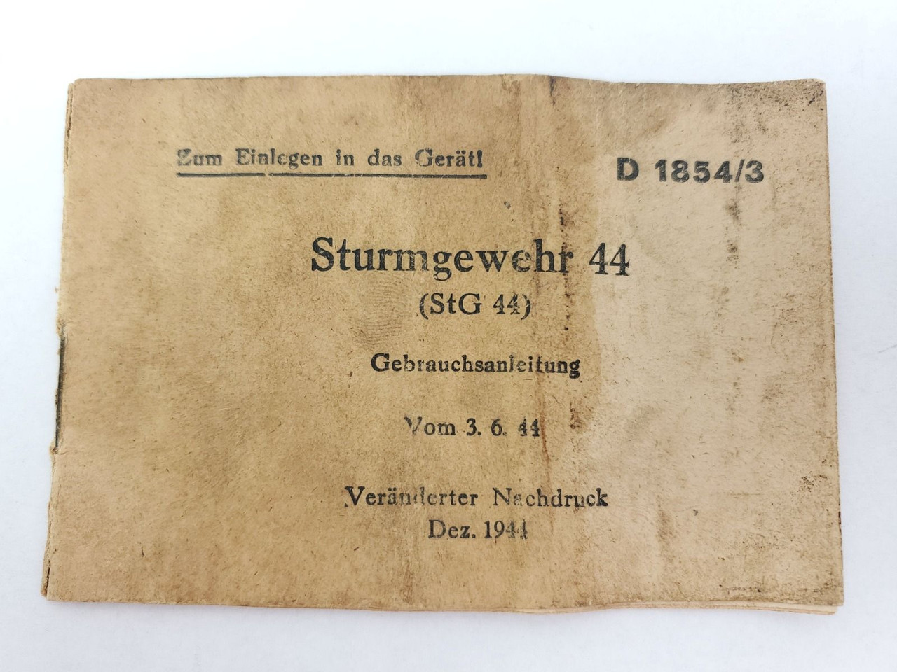 STG44 Assault Rifle Manual - 1