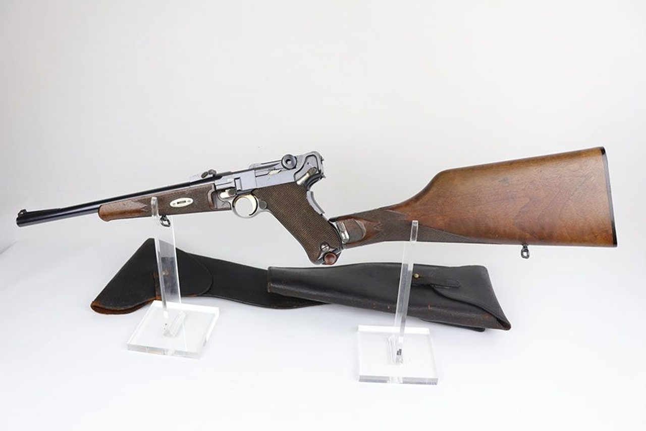 Rare DWM Model 1902 Luger Carbine Rig - Matching Stock - 1