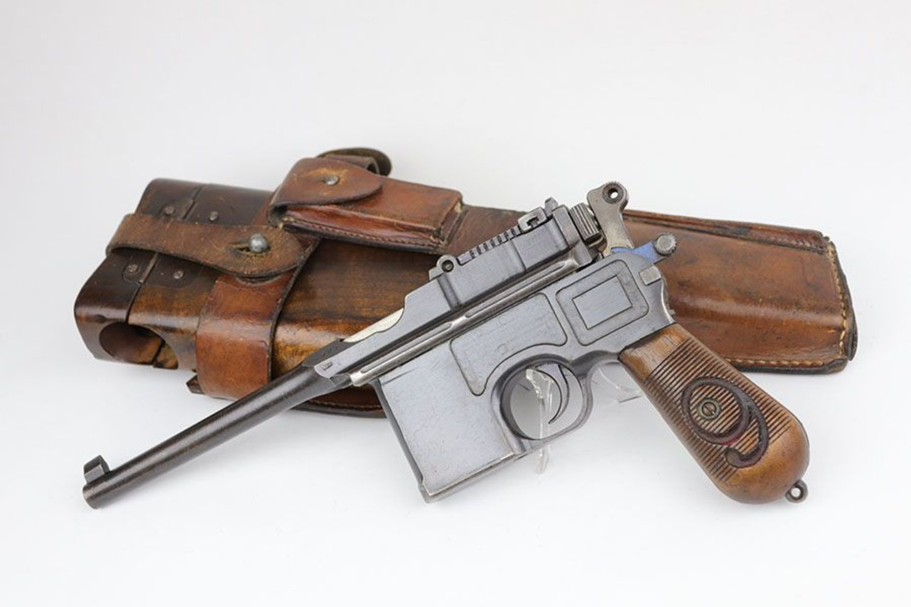 Red 9' Mauser C96 Rig - Matching Stock - 1