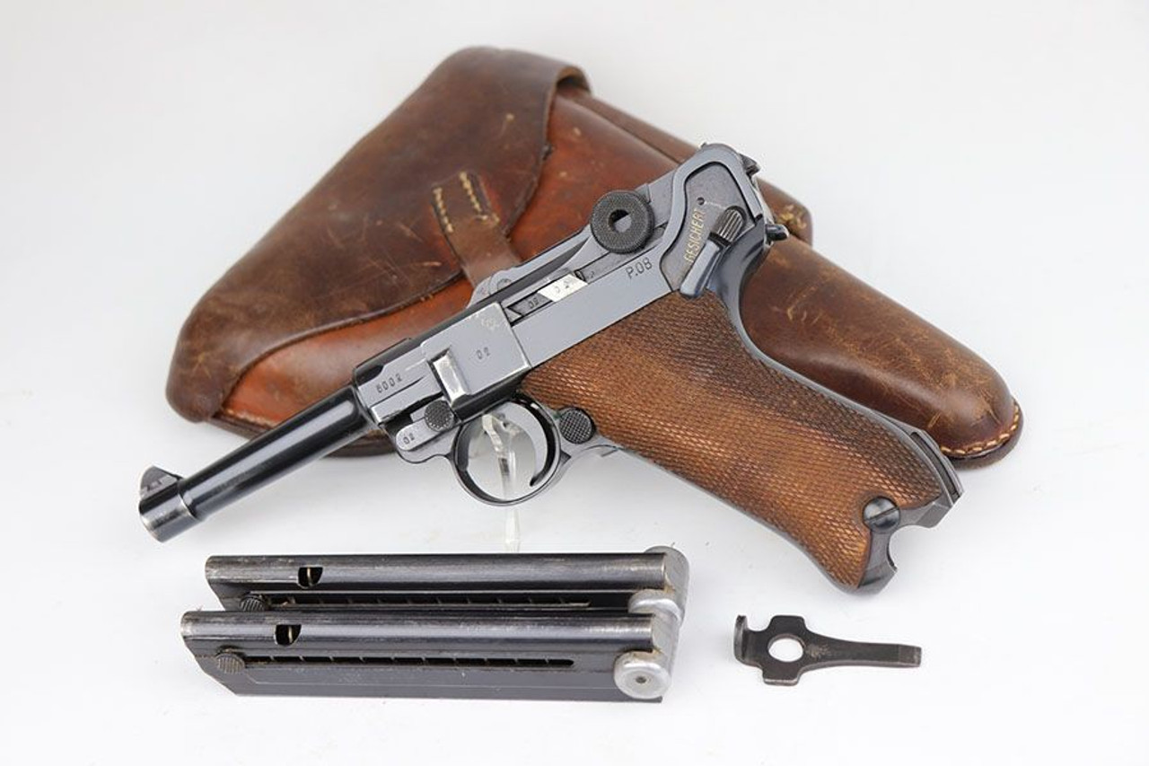 1941 Mauser Luger Rig - Two Matching Magazines - 1