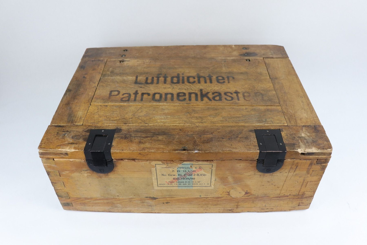 Nazi Wehrmacht Wood Ammo Crate - 1