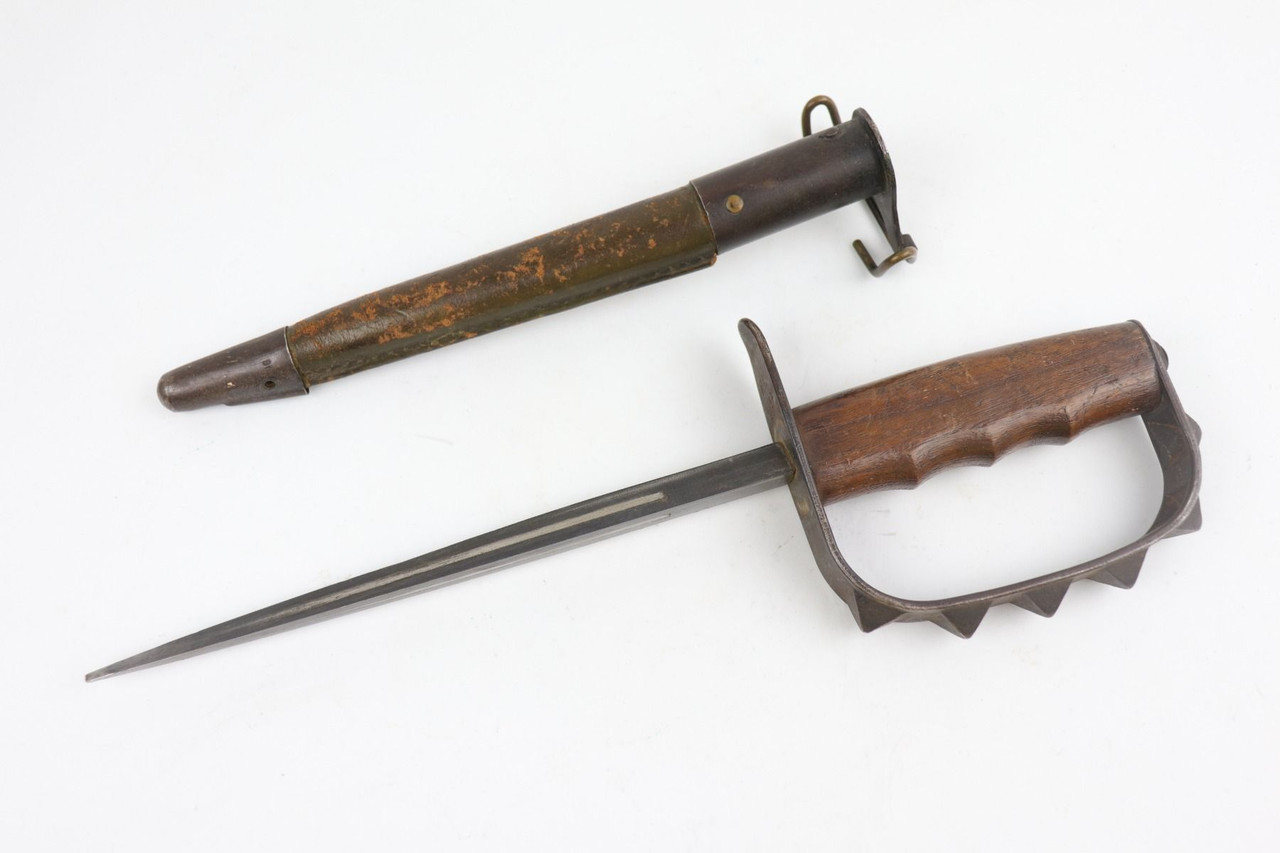 WW1 Trench Knife & Scabbard - LF&C - 1