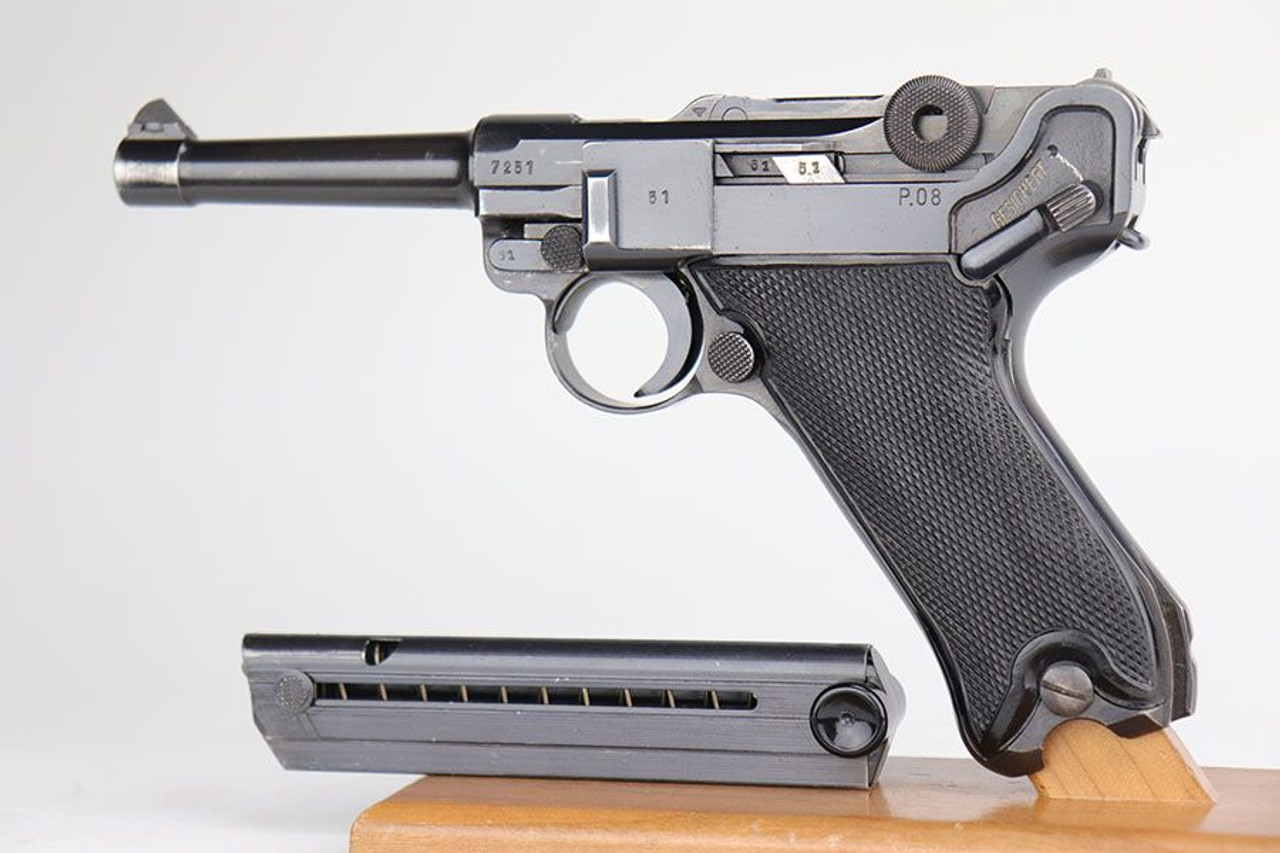 Excellent Nazi Black Widow Mauser Luger P.08 - 1