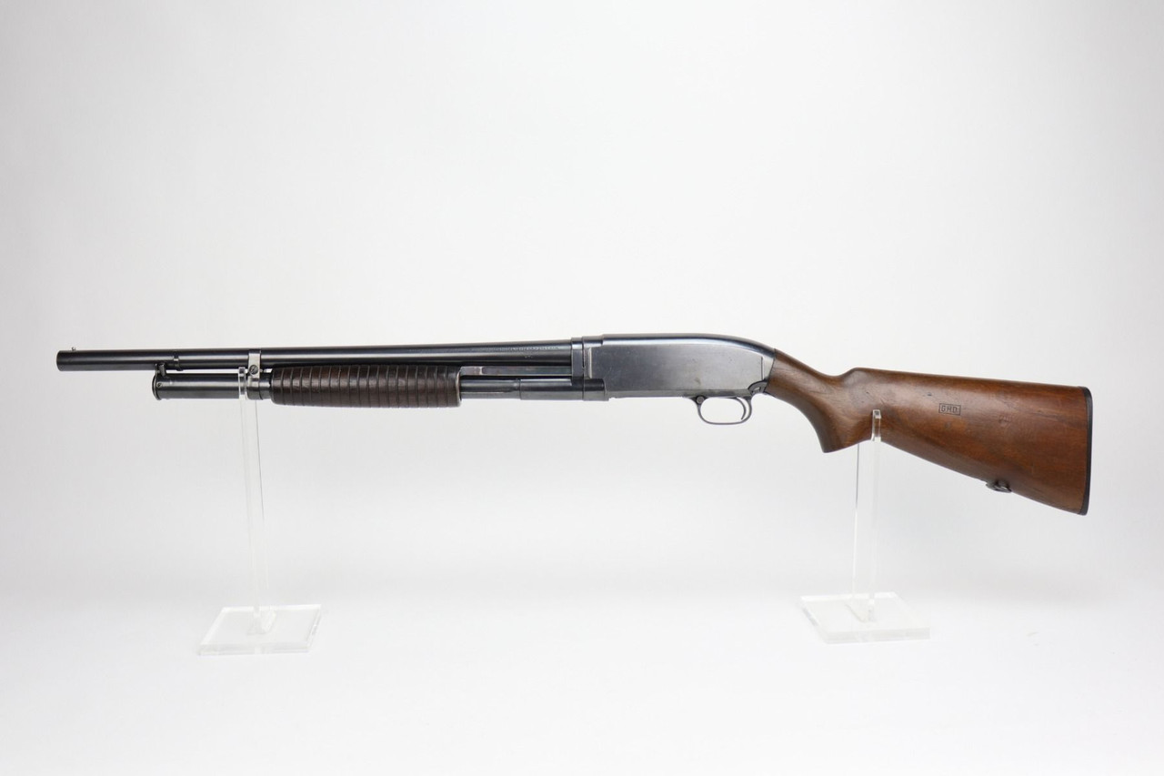 Excellent WW2 Winchester Model 12 Riot Shotgun - 1