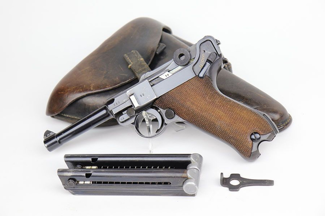 Excellent 1937 Mauser Luger Rig - Matching Magazine - 1