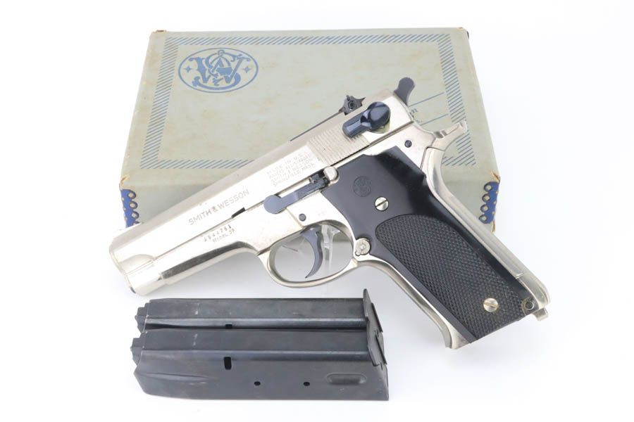 Boxed, Nickel Smith & Wesson Model 59