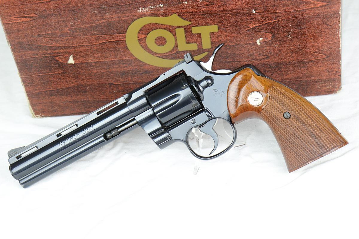トイガン COLT PYTHON Tanaka Colt Python .357 Magnum 6-inch R-model Stainless Steel